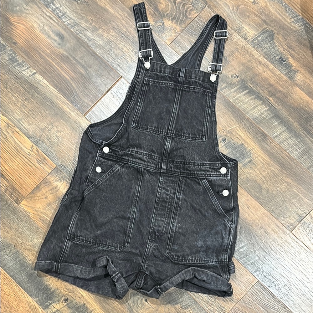 Madewell Black Denim Overalls
